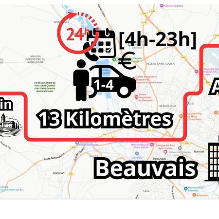 Chambre Calme Et Accueillante 13 Kmtrs Aeroport, Parking Gratuit, Navette Gare Ou Aeroport Saint-Germain-la-Poterie المظهر الخارجي الصورة